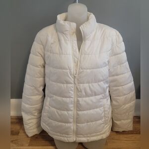 Women's GAP White Puffer Jacket